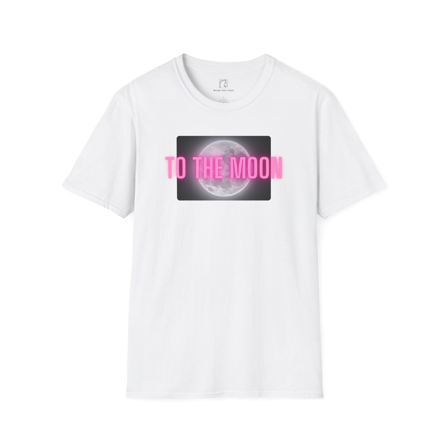 To the Moon Pink Glow T Shirt