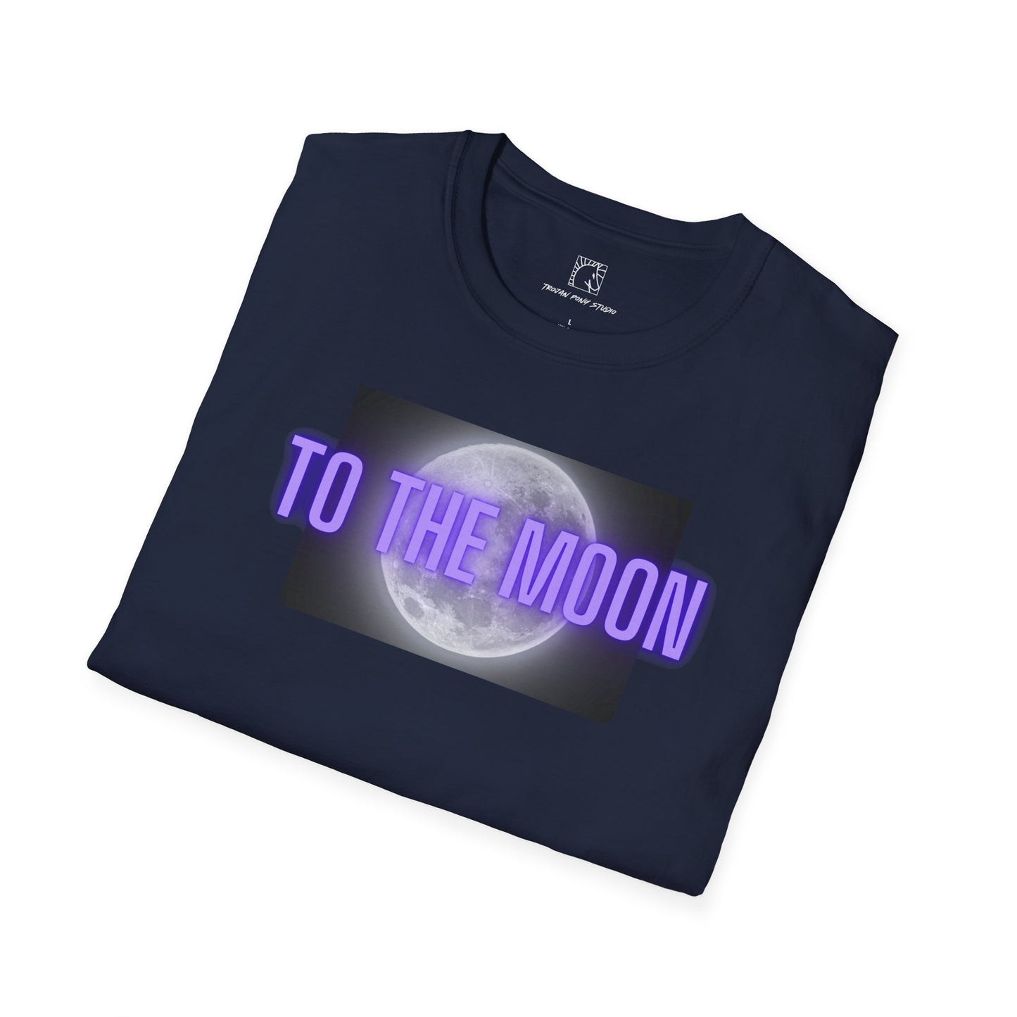To The Moon Purple Glow T Shirt