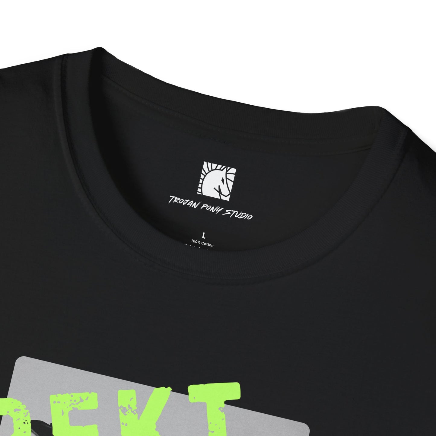 REKT Fluro Green Block Stamp T Shirt