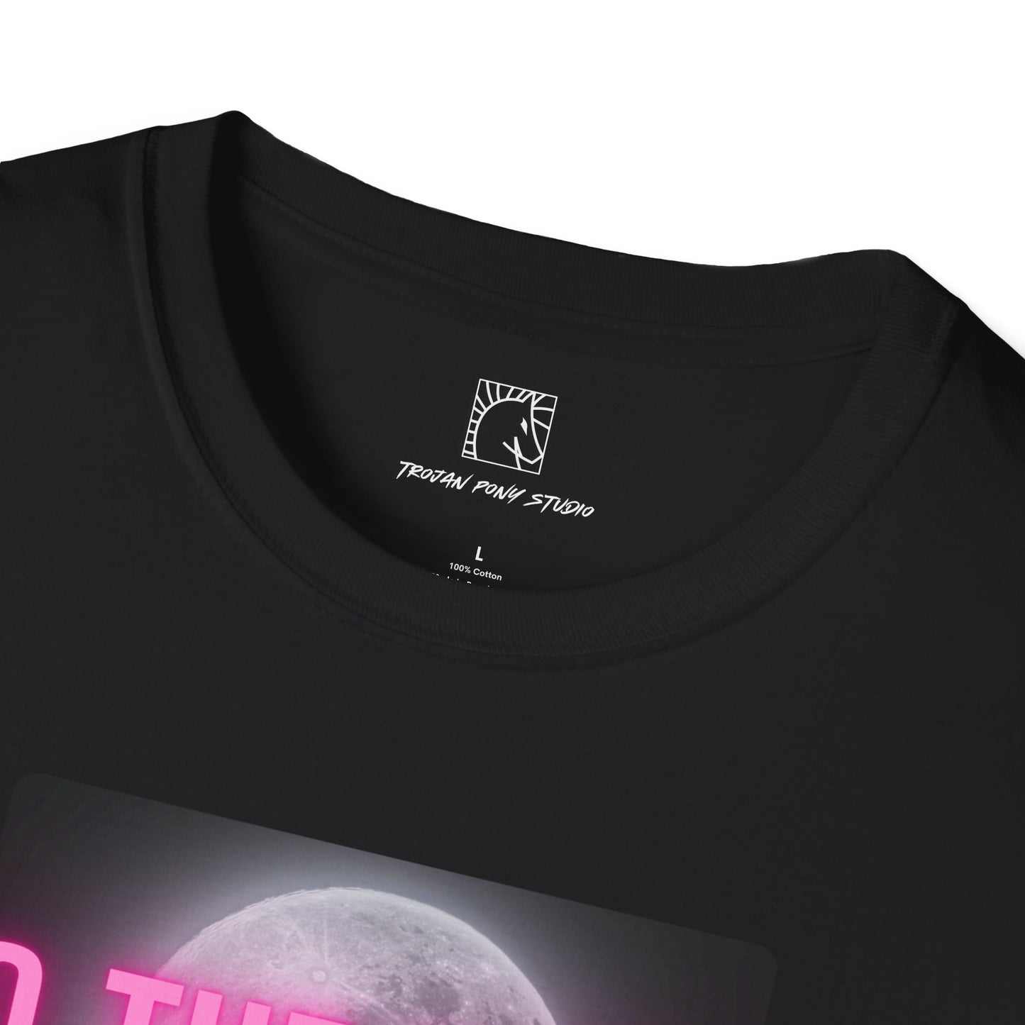 To the Moon Pink Glow T Shirt