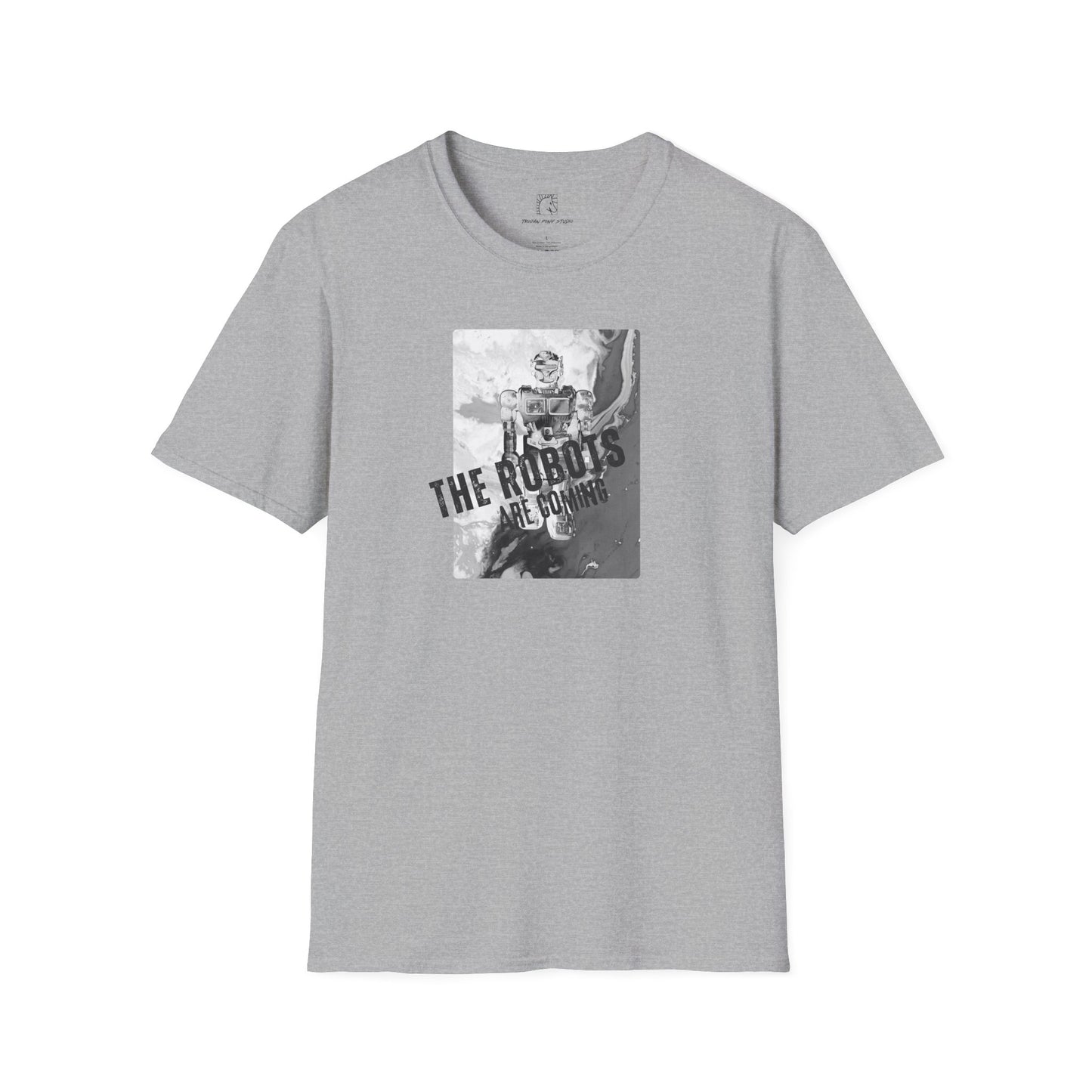 The Robots are Coming Block Stamp T Shirt
