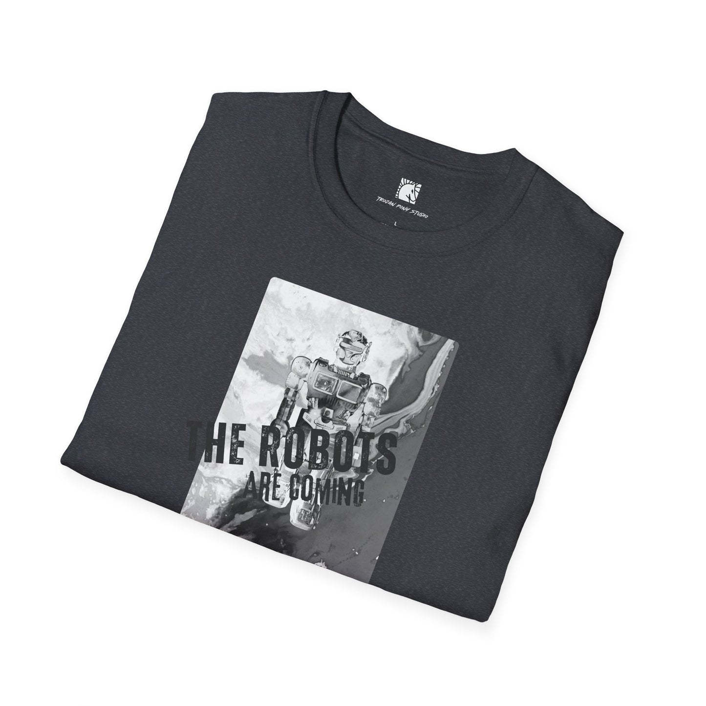 The Robots are Coming Block Stamp T Shirt