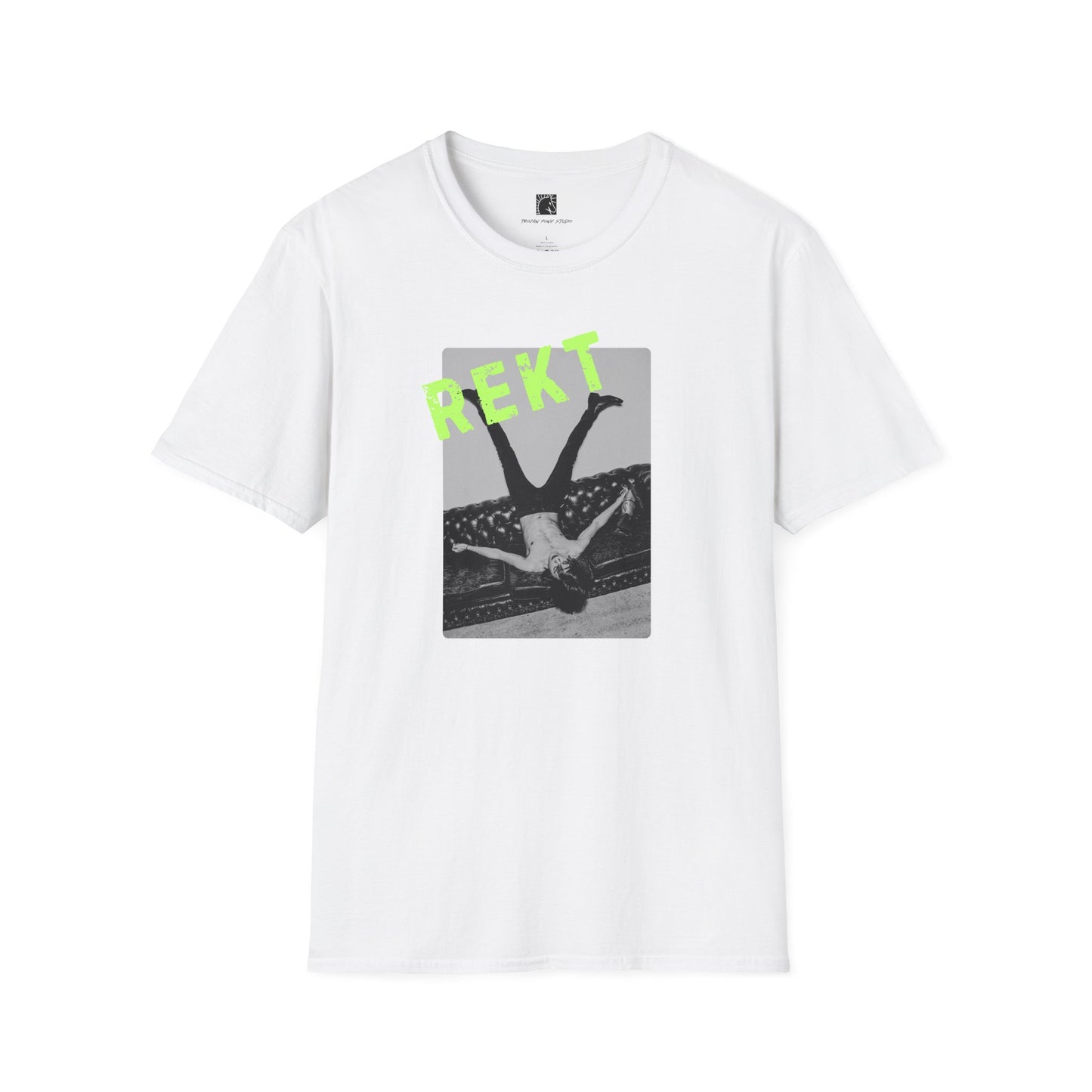 REKT Fluro Green Block Stamp T Shirt