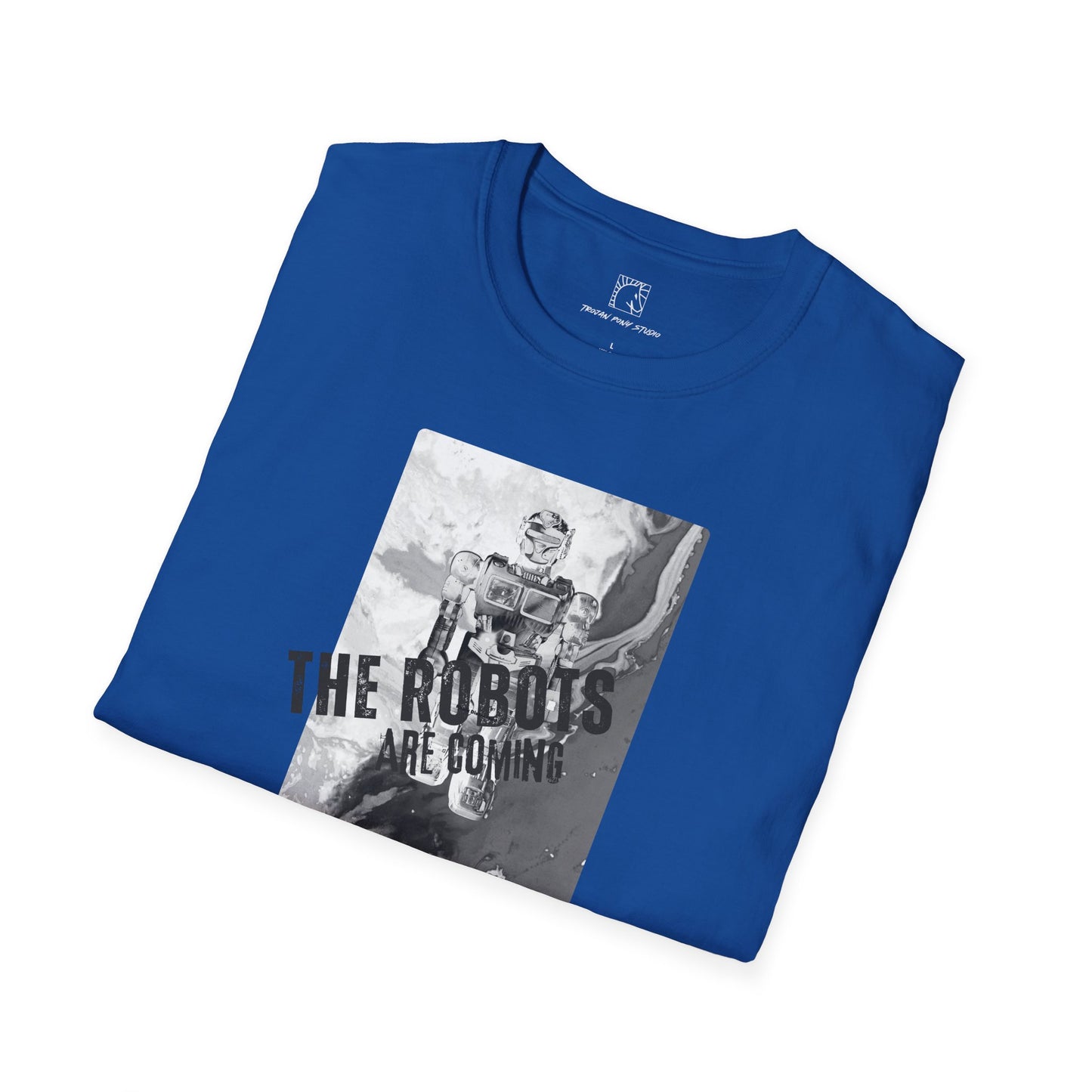 The Robots are Coming Block Stamp T Shirt