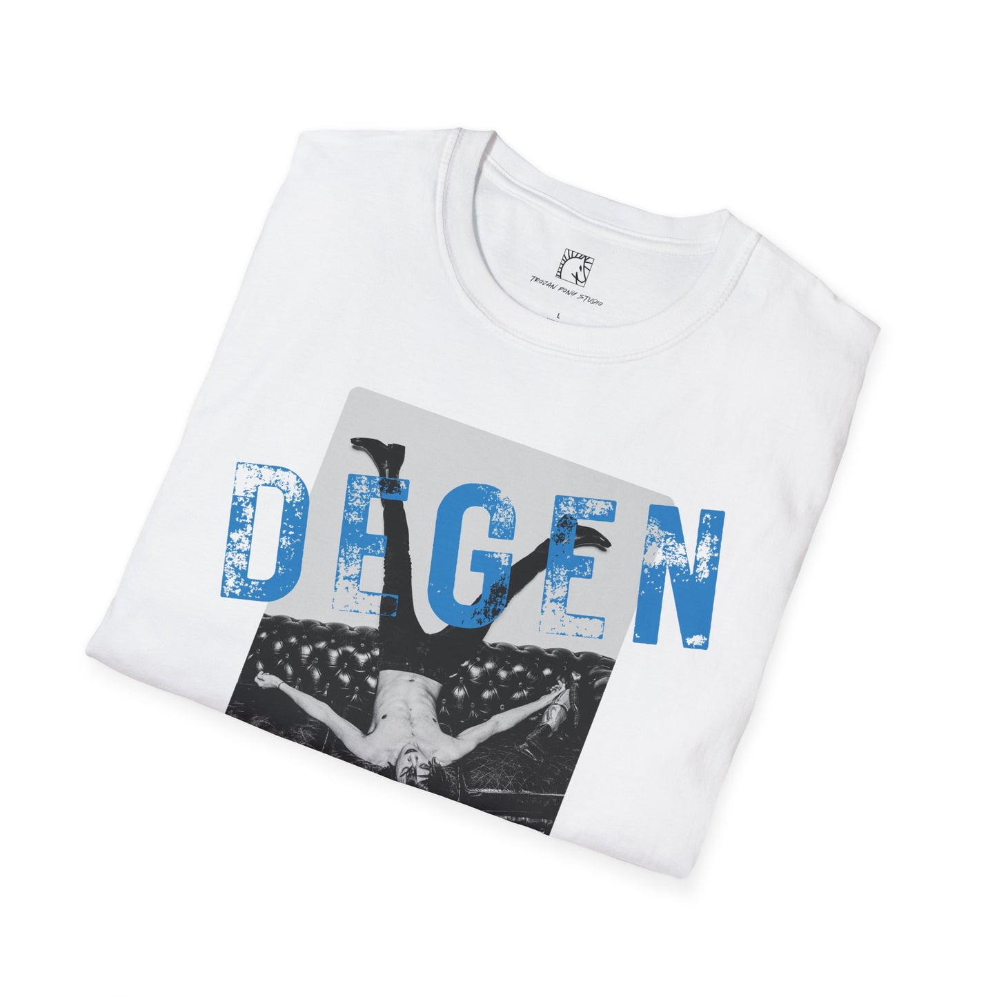 Degen Blue Block Stamp T Shirt