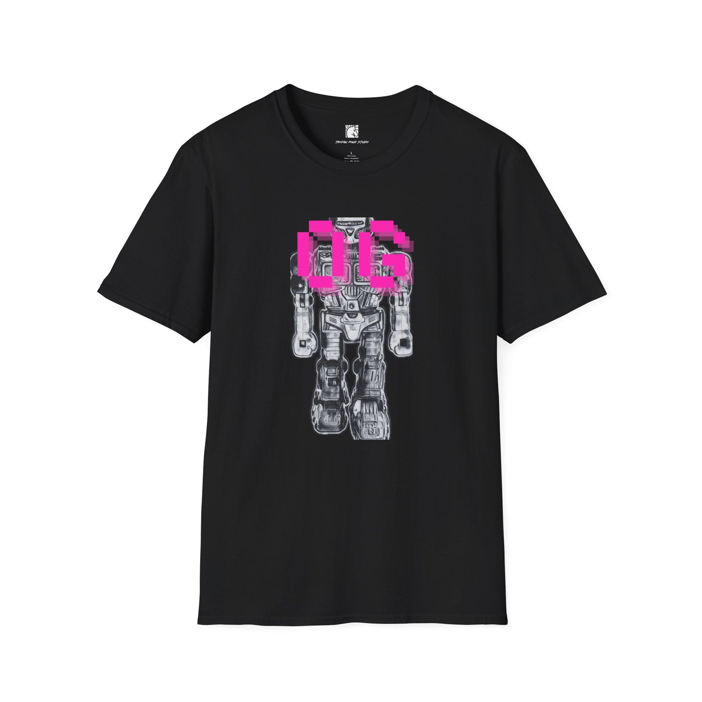 OG Robot Neon Pink Block T Shirt
