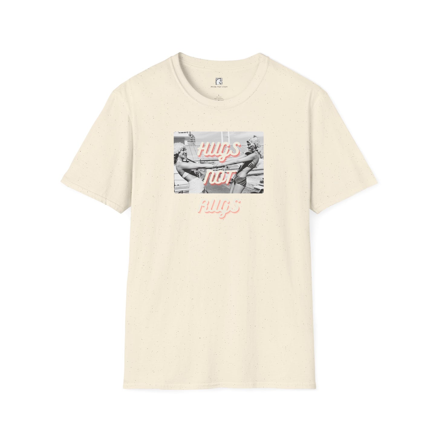 Hugs Not Rugs Two Girls Ice Cream T Shirt