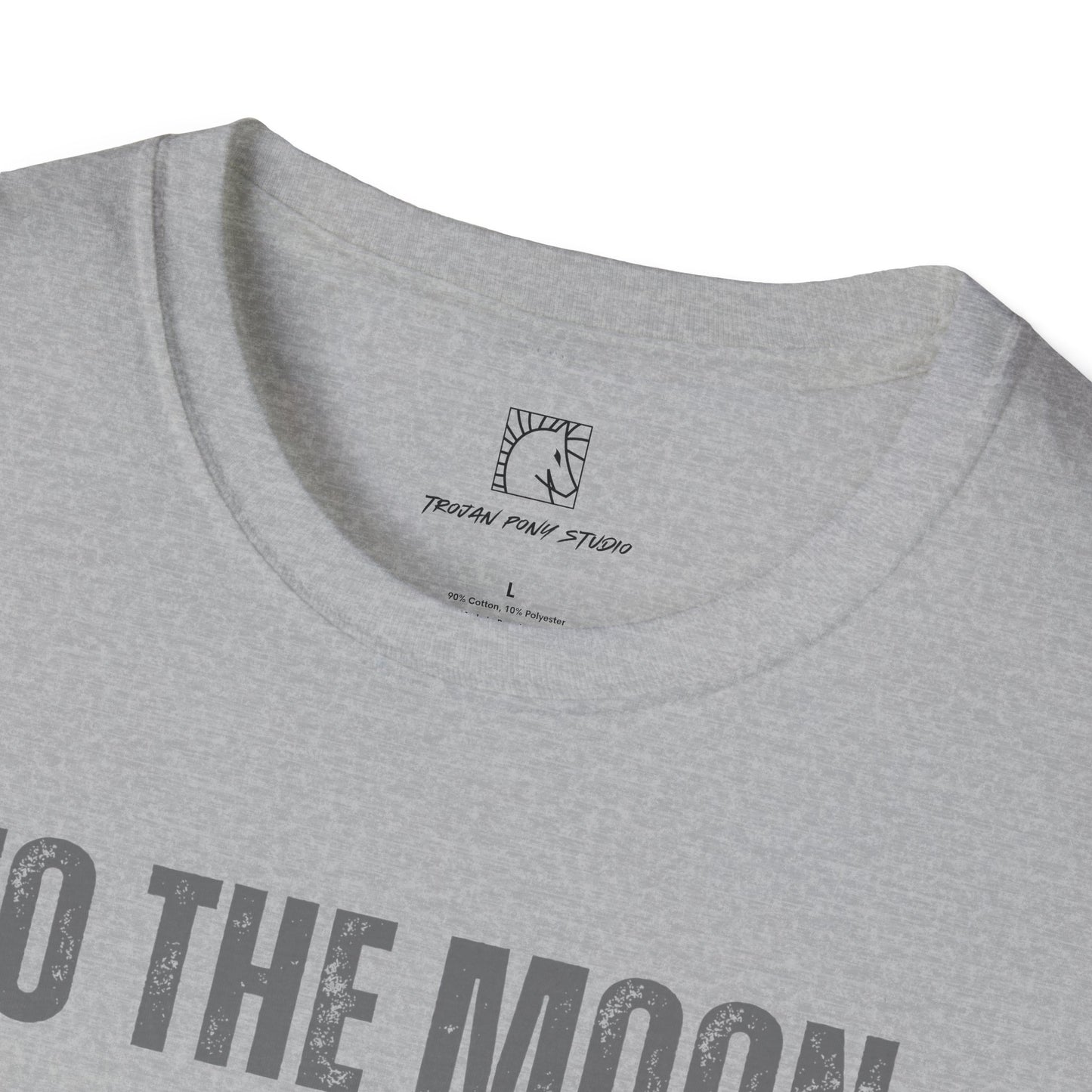 To The Moon Distressed T Shirt