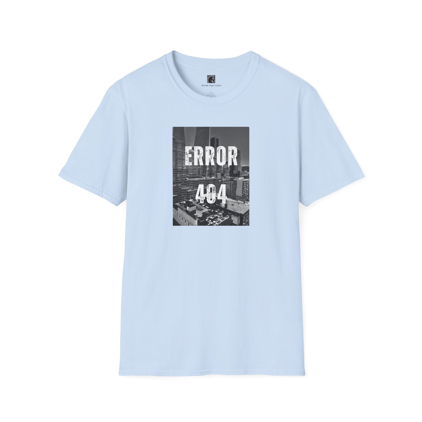 Error 404 Black Text T Shirt