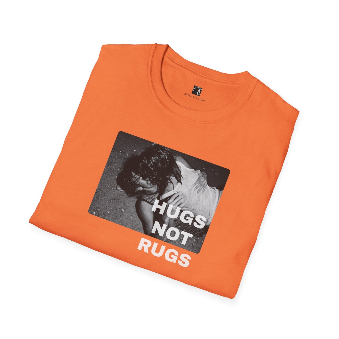 Hugs Not Rugs Beach Couple T shirt