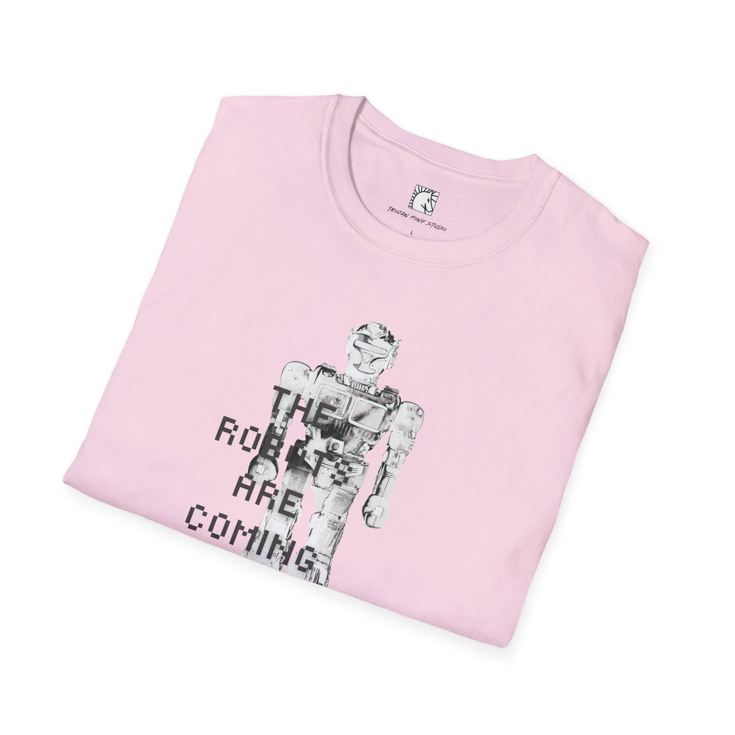 The Robots Are Coming Blk Digi Block T Shirt