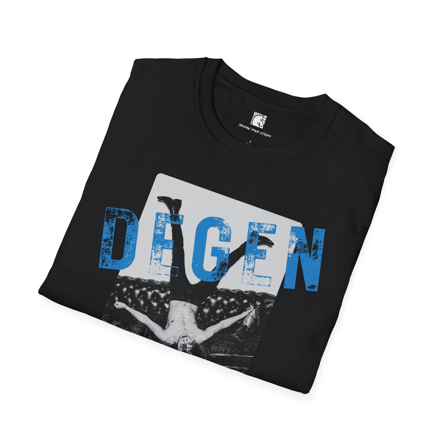 Degen Blue Block Stamp T Shirt