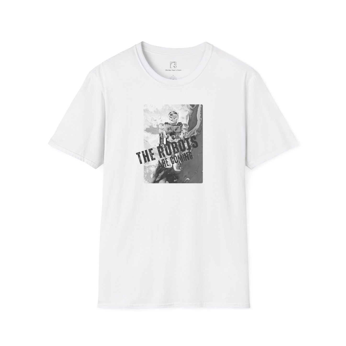 The Robots are Coming Block Stamp T Shirt