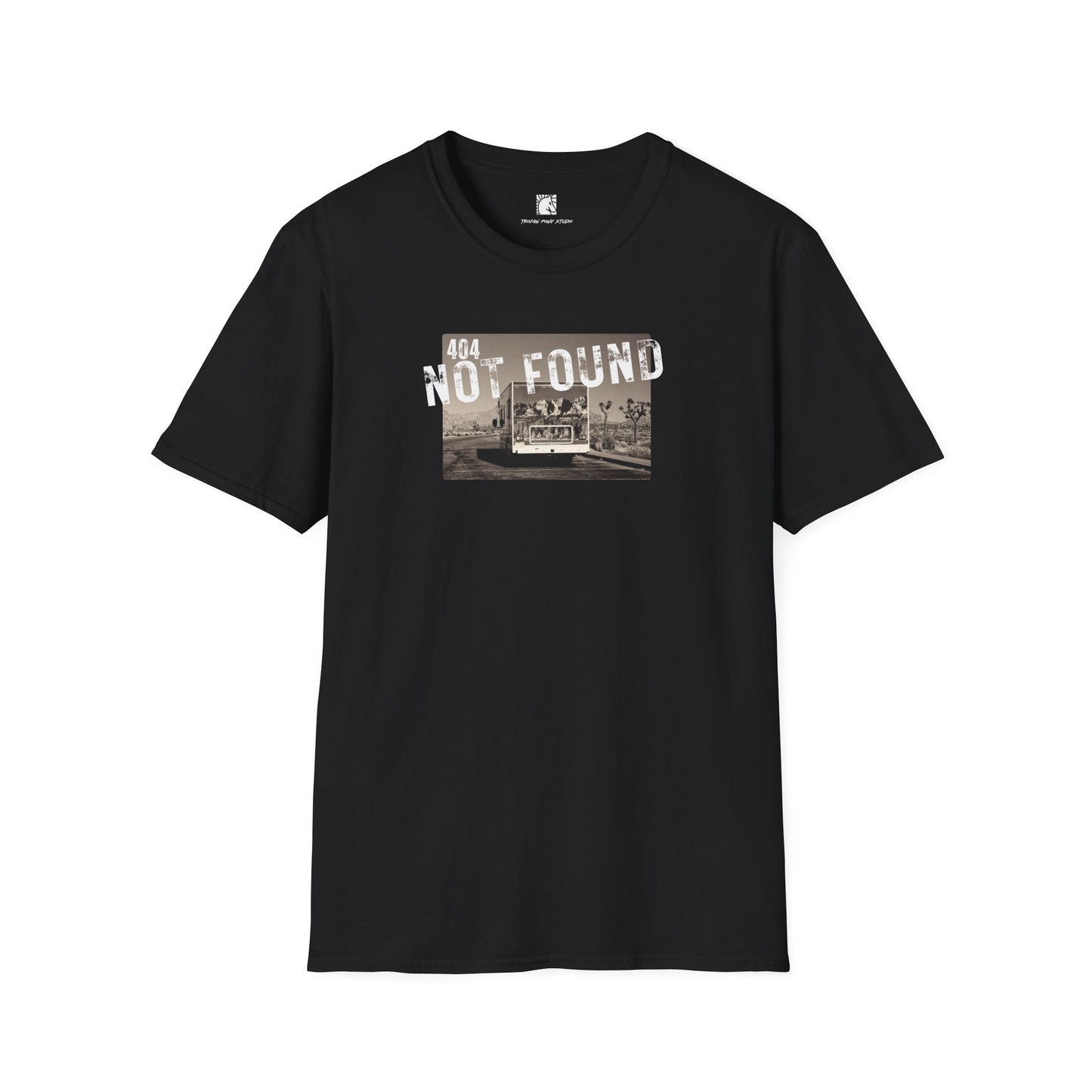 404 Not Found Block Stamp T Shirt