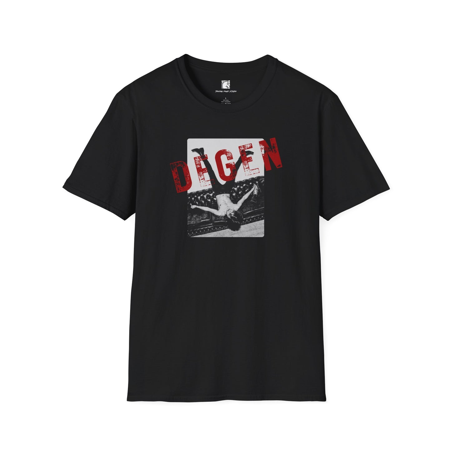 Degen Red Block Stamp T Shirt