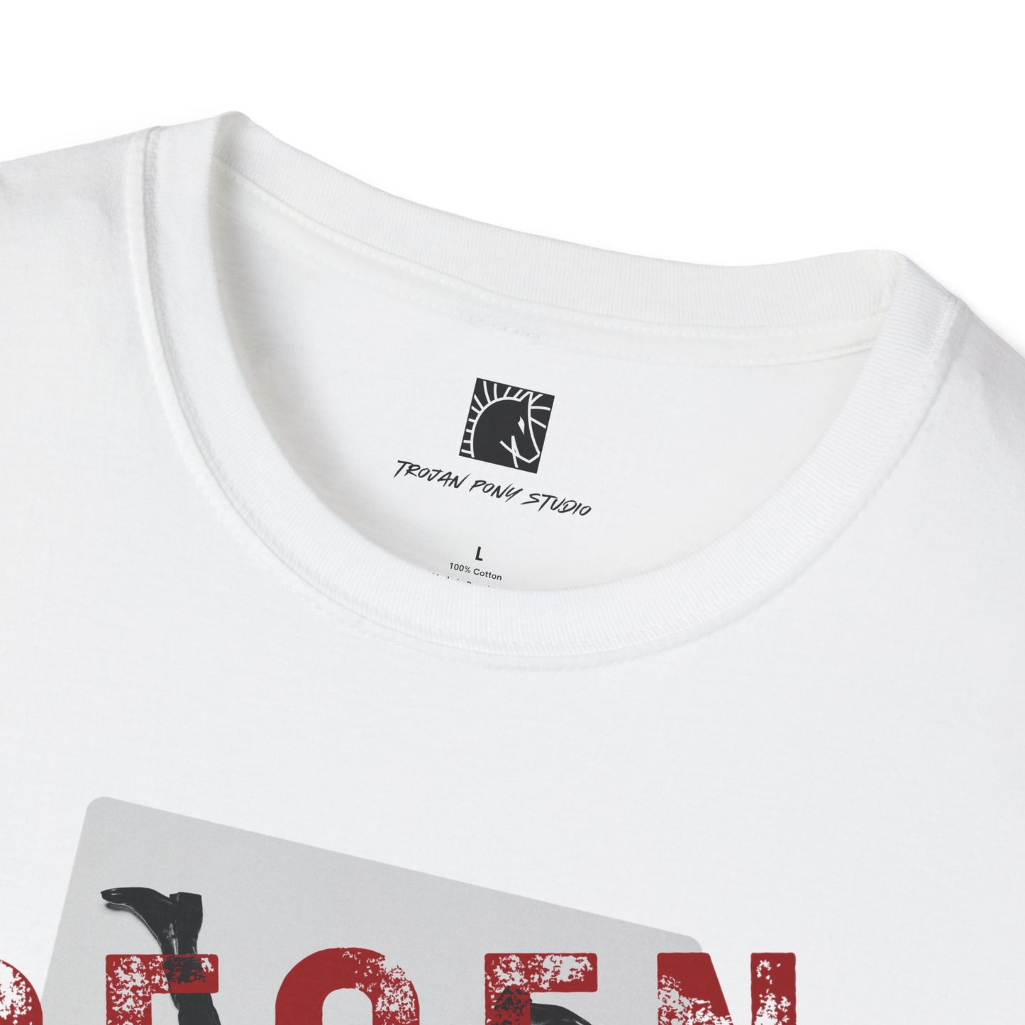 Degen Red Block Stamp T Shirt