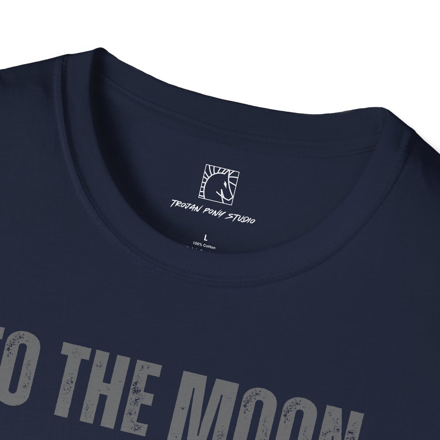 To The Moon Distressed T Shirt