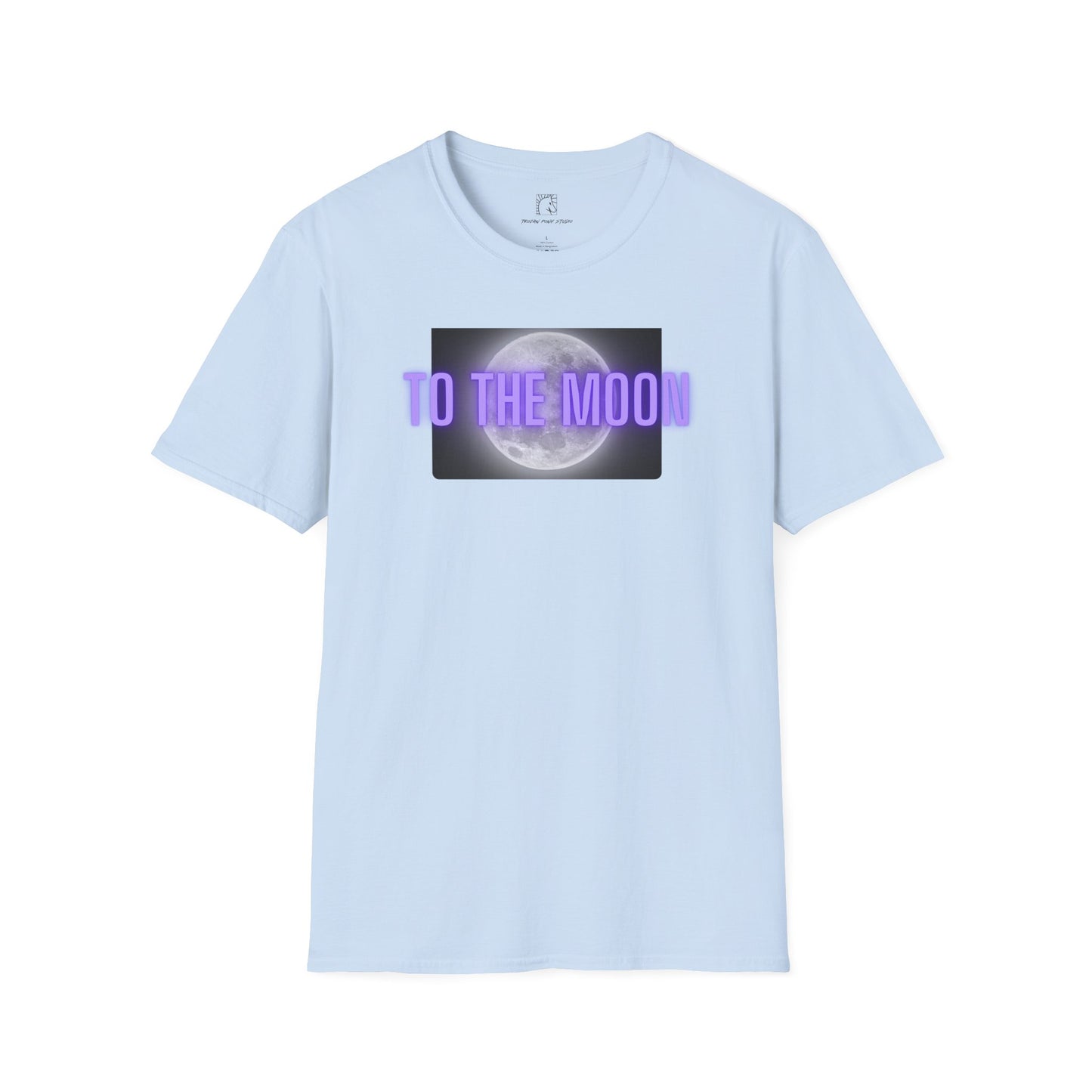 To The Moon Purple Glow T Shirt