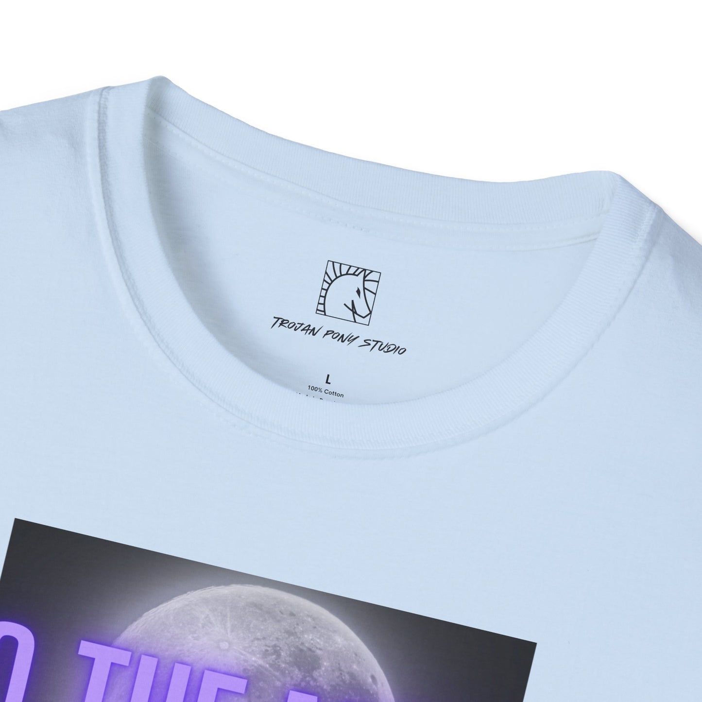 To The Moon Purple Glow T Shirt