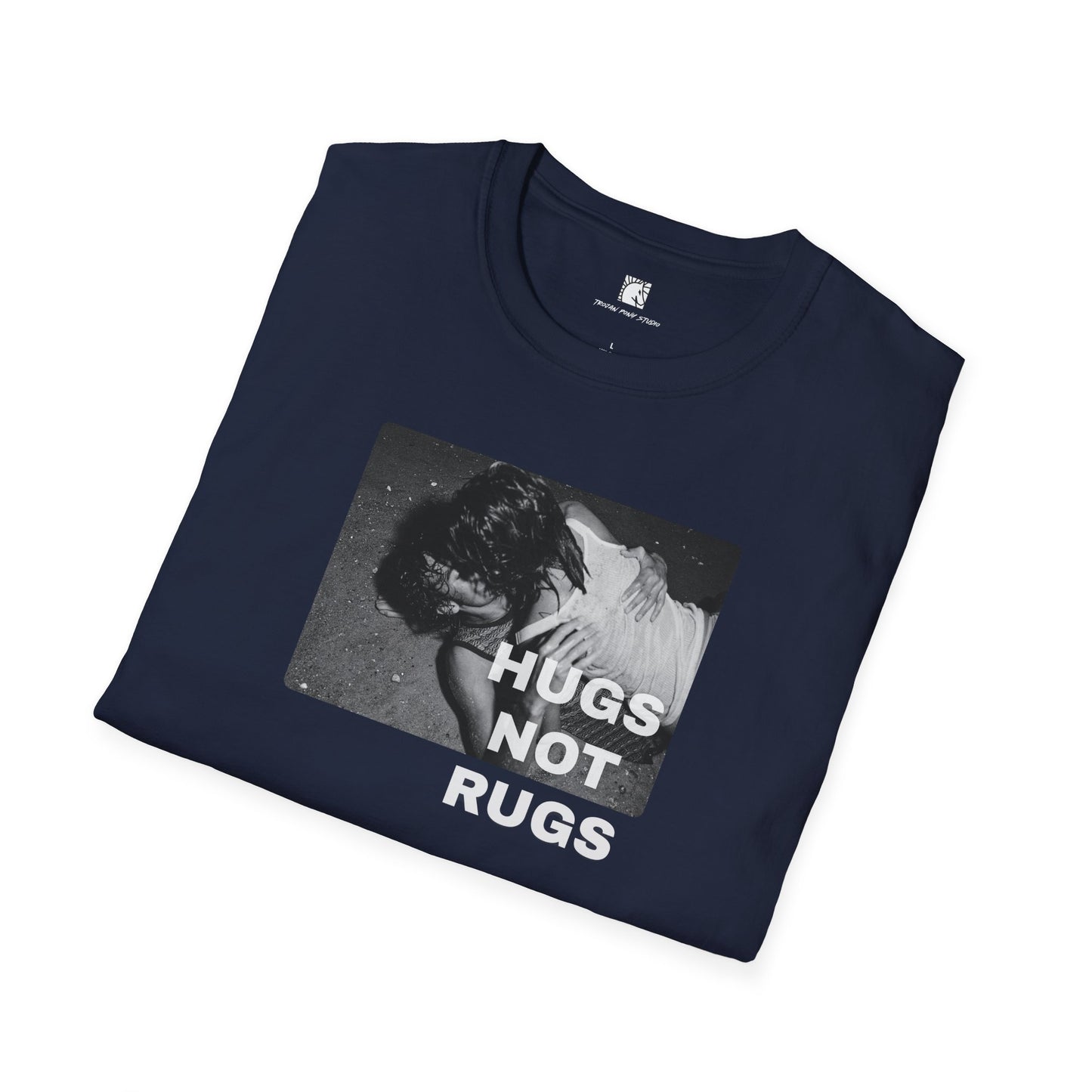 Hugs Not Rugs Beach Couple T shirt