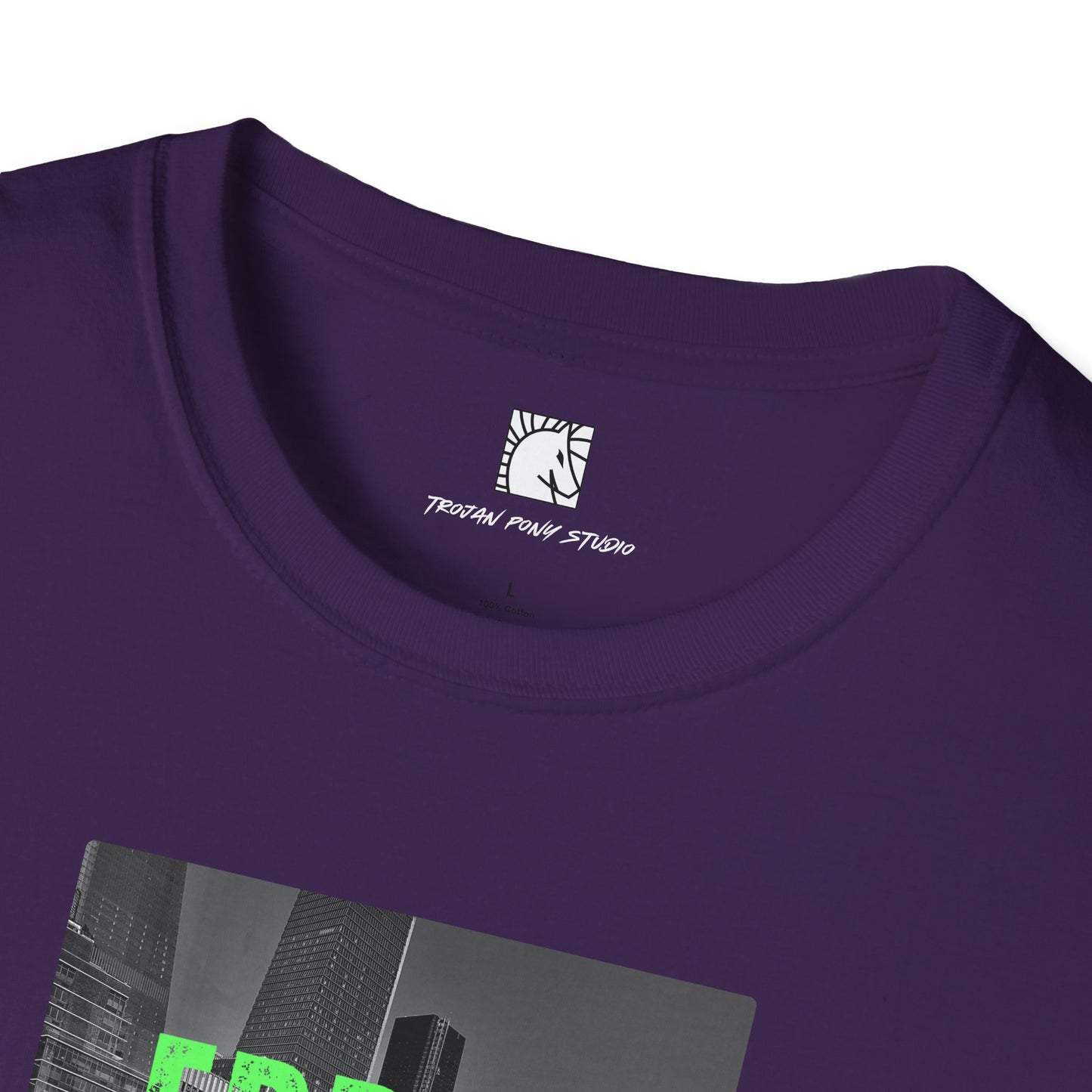 Error 404 Neon Green Block T-Shirt