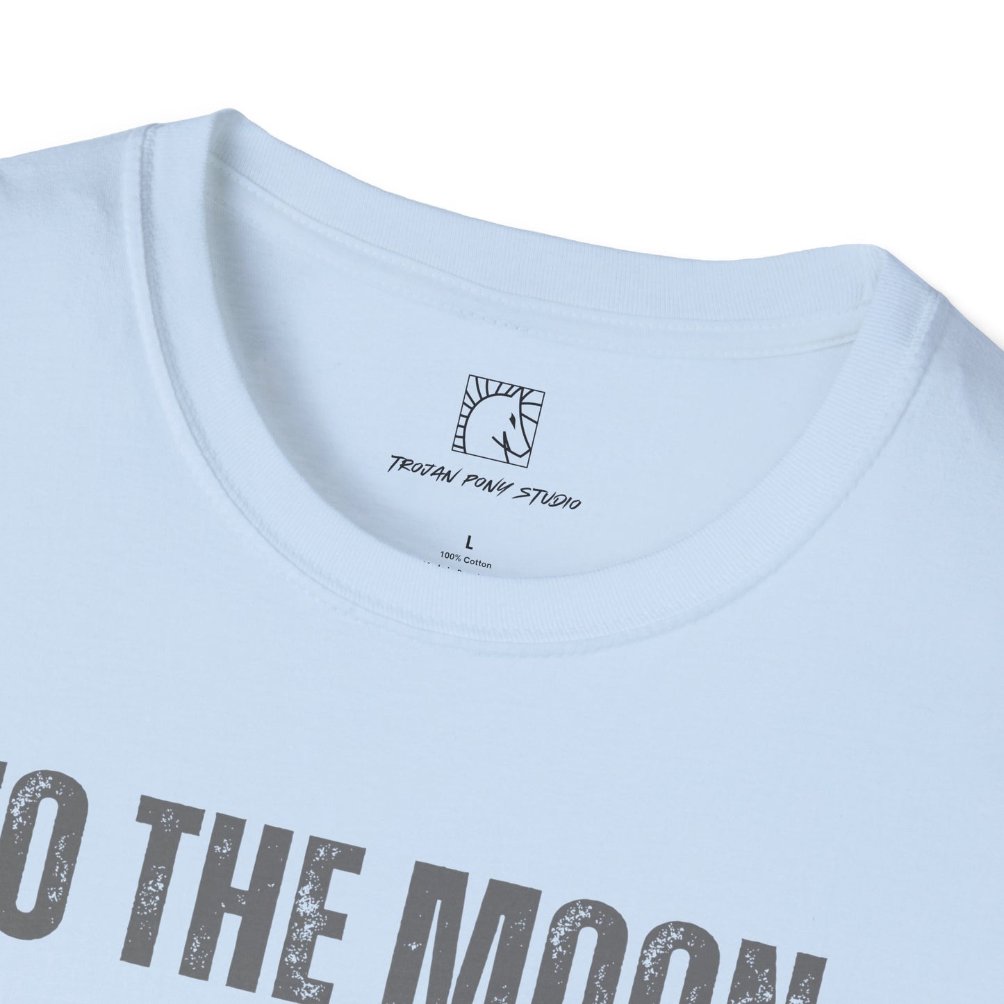 To The Moon Distressed T Shirt