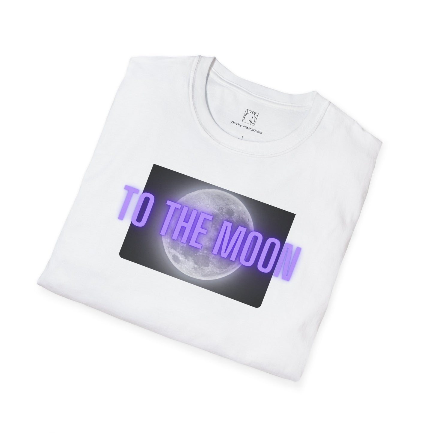 To The Moon Purple Glow T Shirt