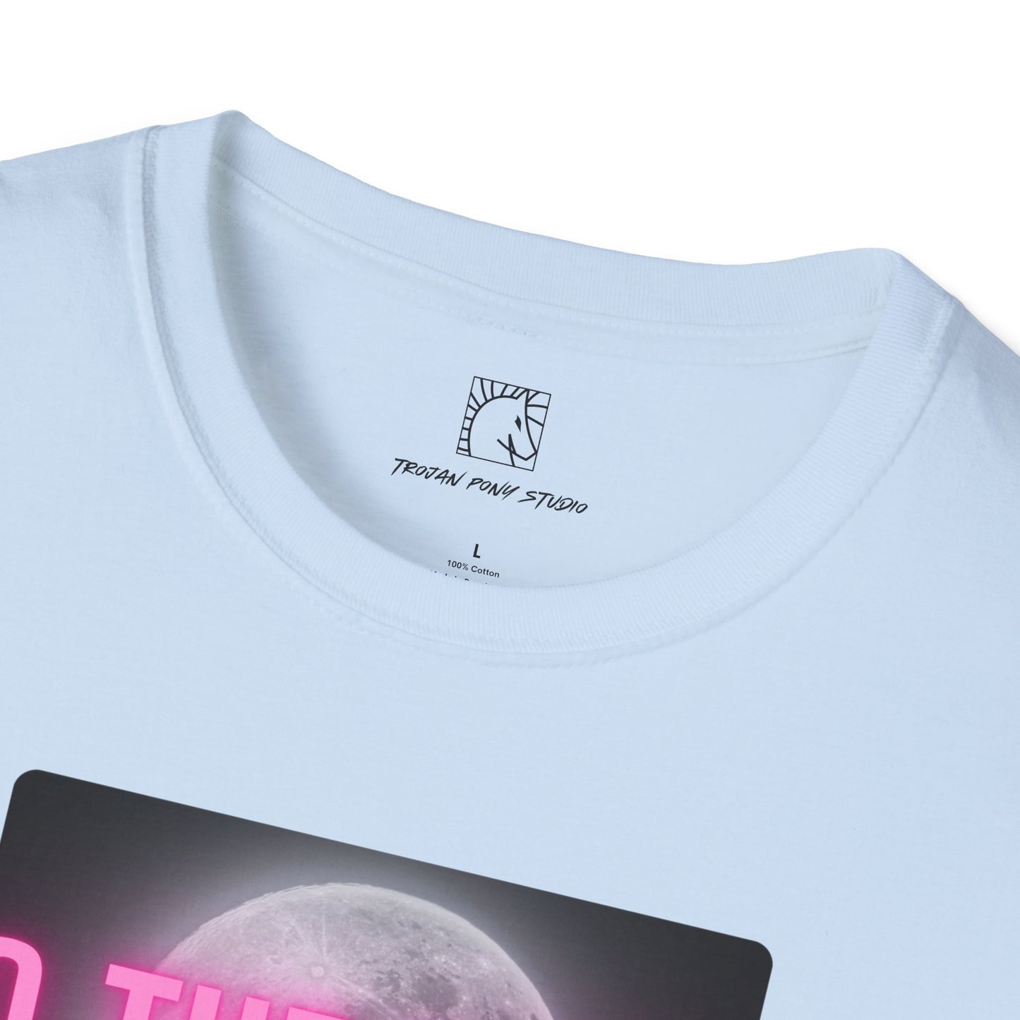 To the Moon Pink Glow T Shirt