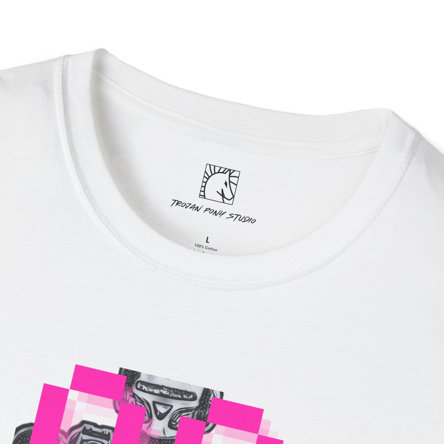 OG Robot Neon Pink Block T Shirt