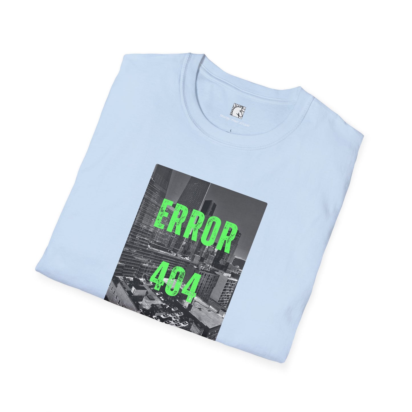 Error 404 Neon Green Block T-Shirt