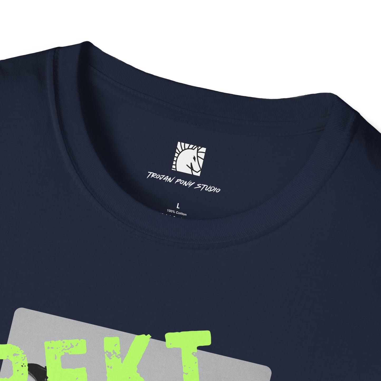REKT Fluro Green Block Stamp T Shirt