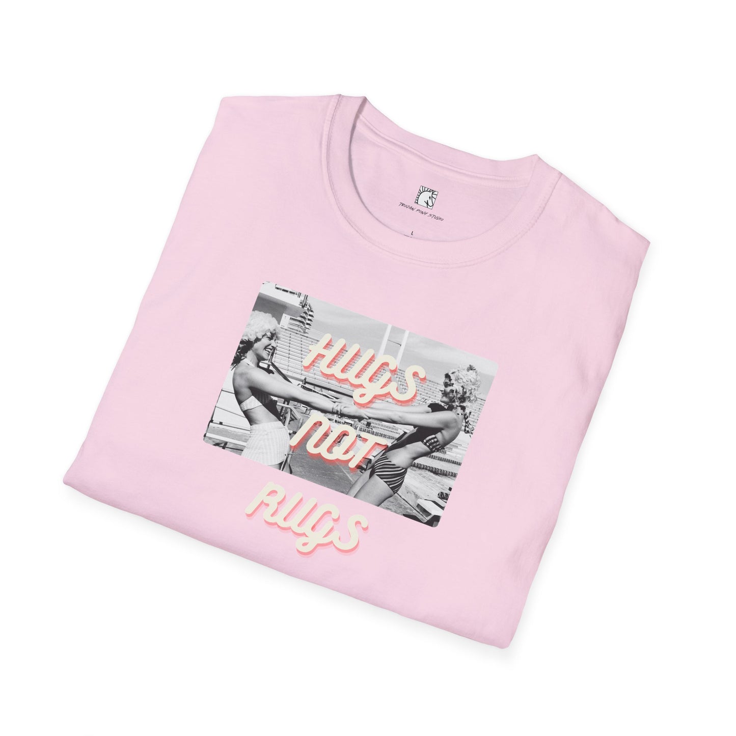 Hugs Not Rugs Two Girls Ice Cream T Shirt