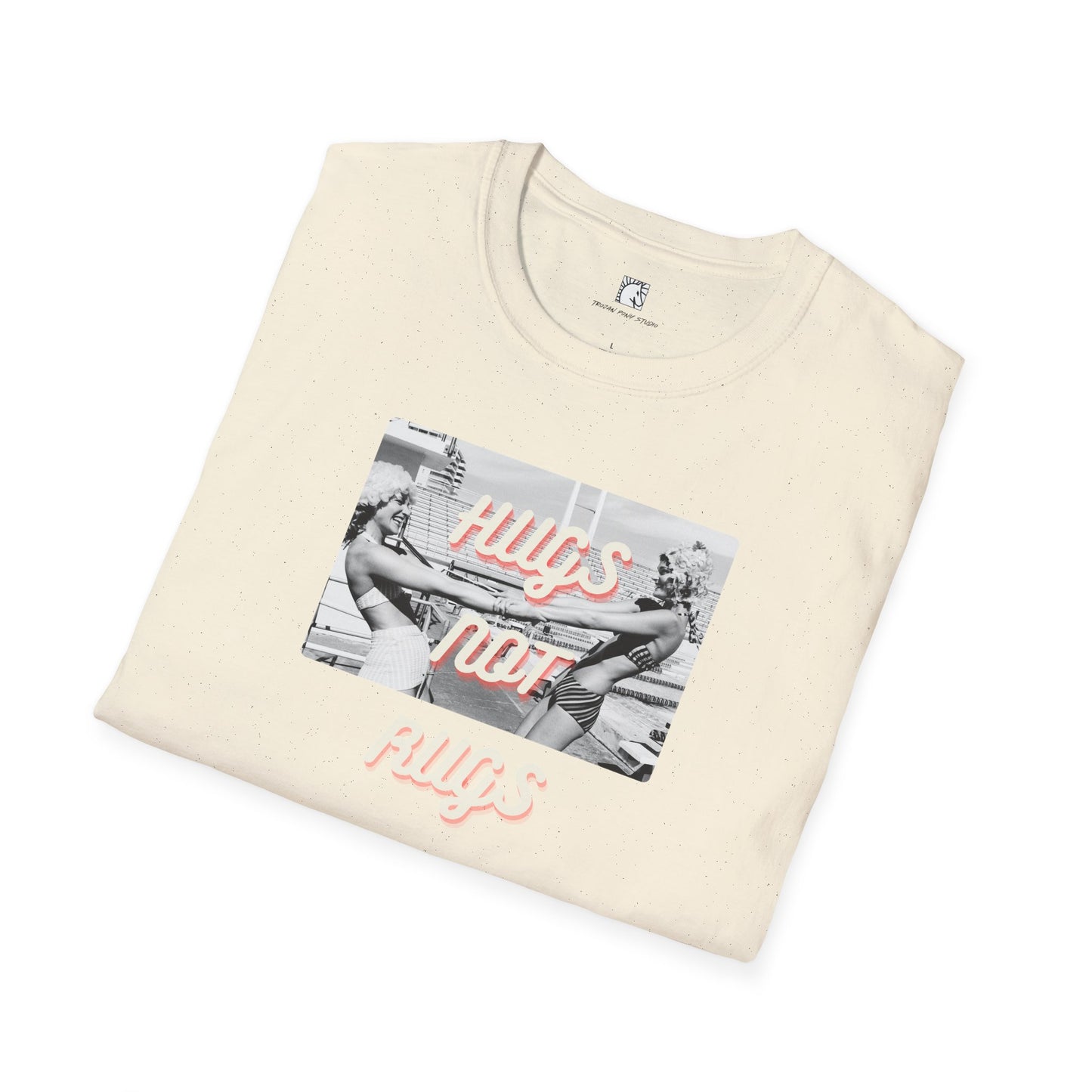 Hugs Not Rugs Two Girls Ice Cream T Shirt