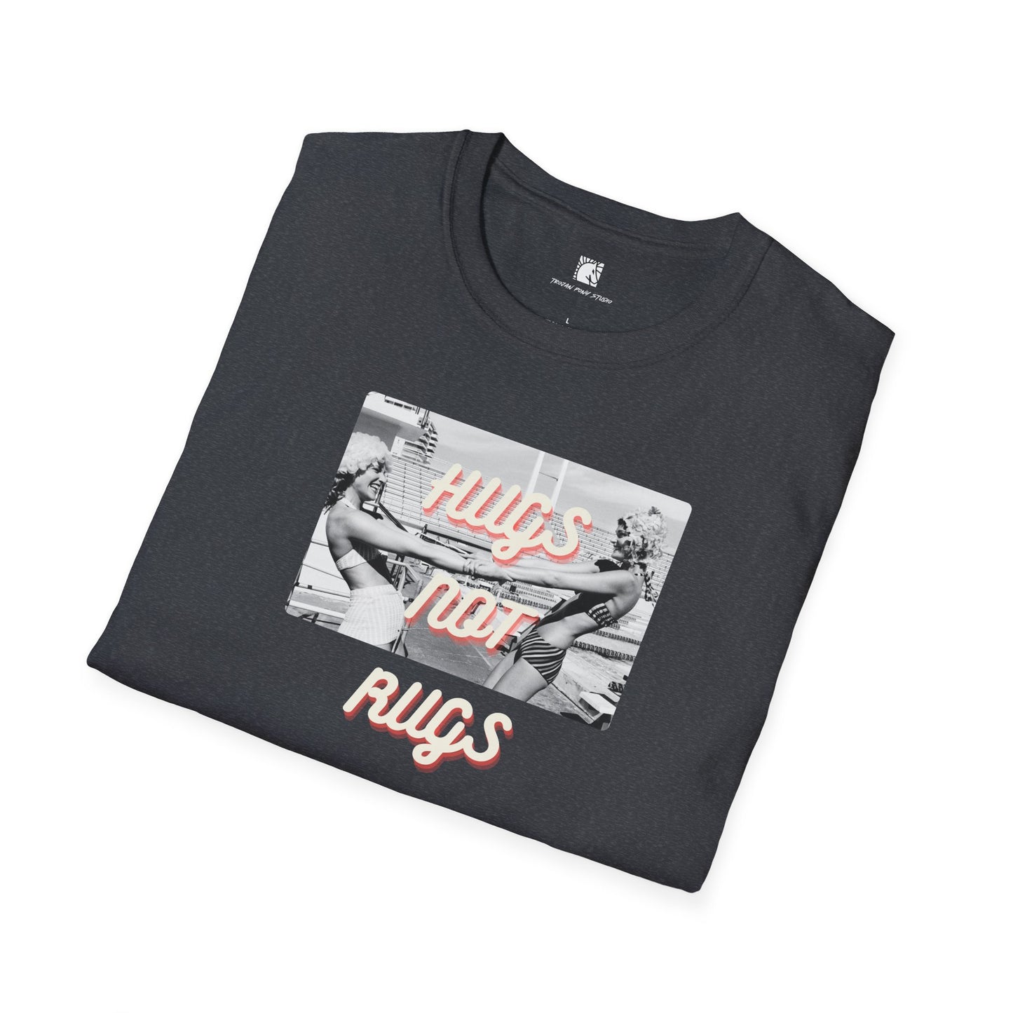 Hugs Not Rugs Two Girls Ice Cream T Shirt