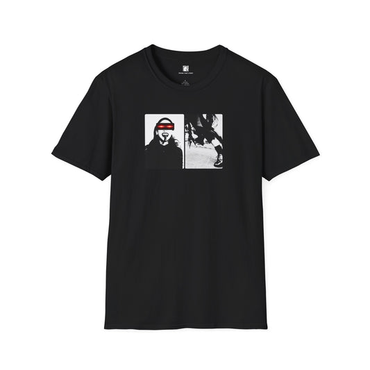 Laser Eyes B&W Photo T Shirt