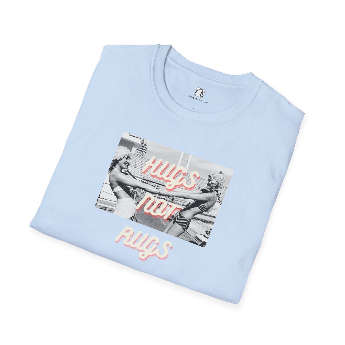 Hugs Not Rugs Two Girls Ice Cream T Shirt